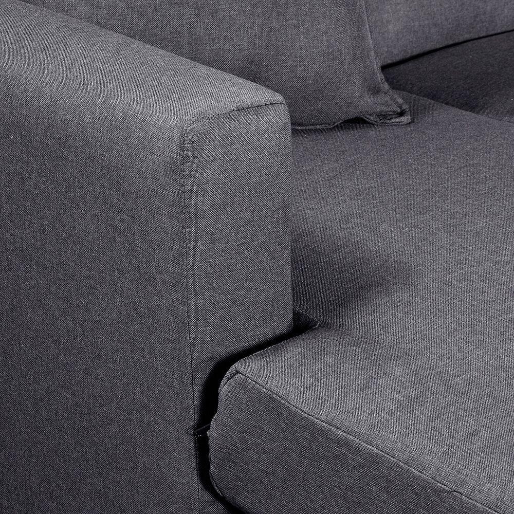 Seccional Intercambiable Gramado tela Gris oscuro 170x130x83-4