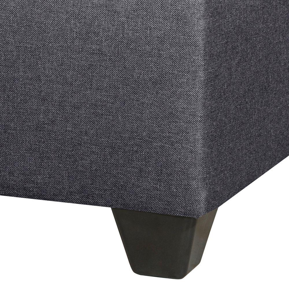 Seccional Intercambiable Gramado tela Gris oscuro 170x130x83-5