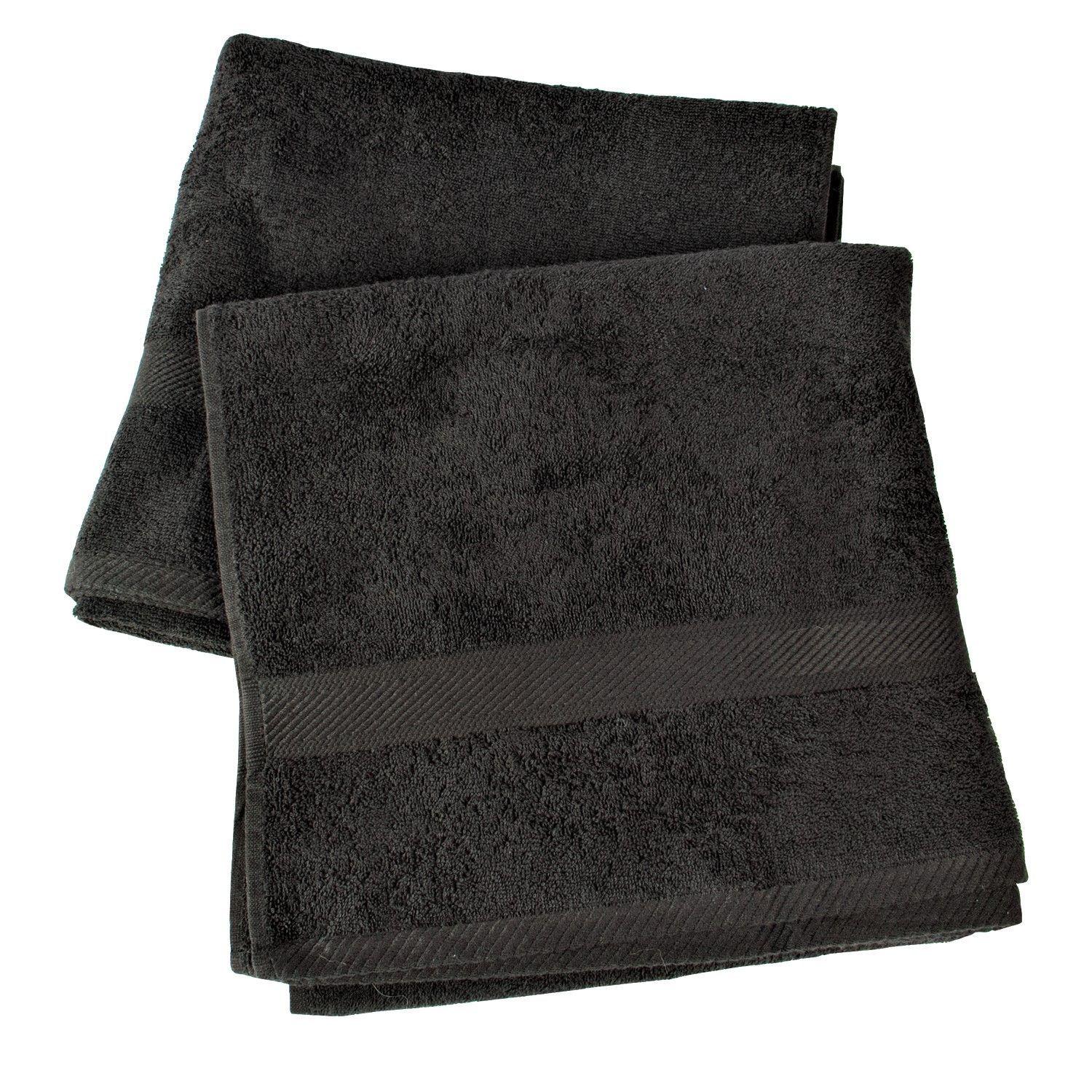 Set  Cortina Baño Brooklyn  + Juego de Toallas Negro-2