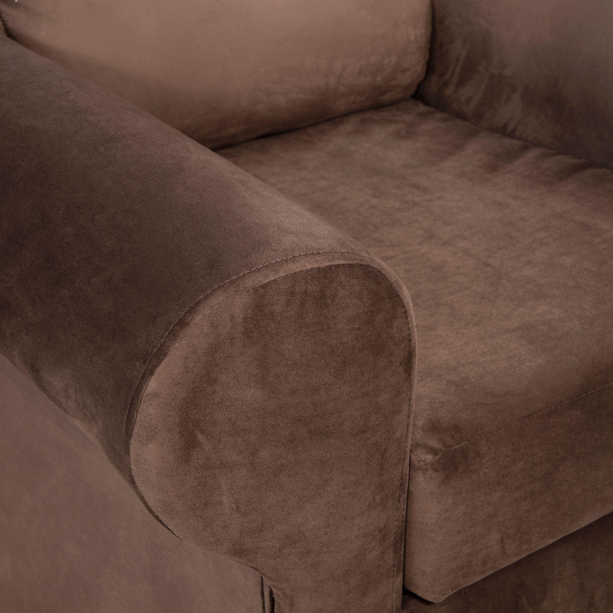 Sillon Beron 1c Felpa Chocolate 95 x 90 x 100-2
