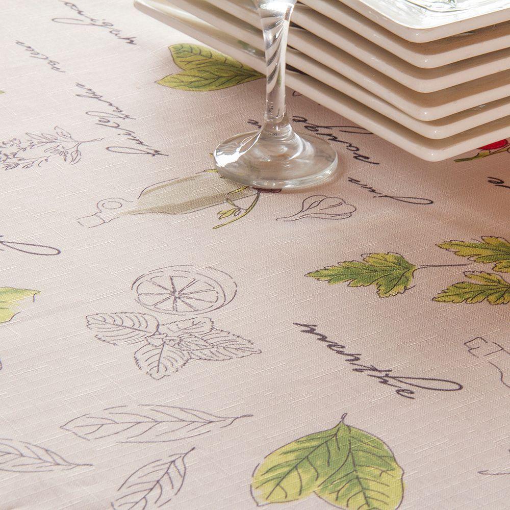 Mantel Tela  Linette 155x155 Cherry Ivory-2