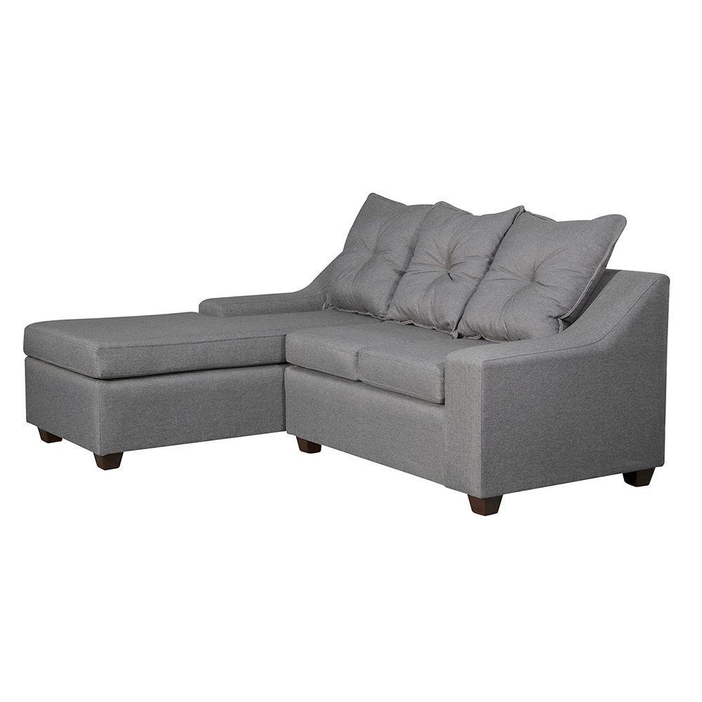  Seccional Viena 3 cuerpos  Izquierdo Tela Gris 195x 155x90-2