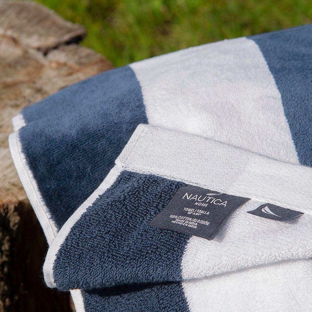 Toalla de Playa Nautica Home 160x80 Rayas Azul-2