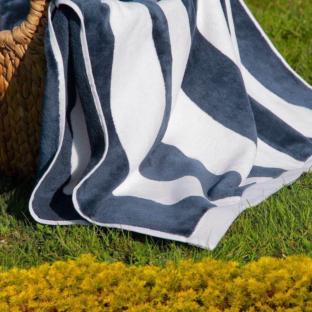 Toalla de Playa Nautica Home 160x80 Rayas Azul-3