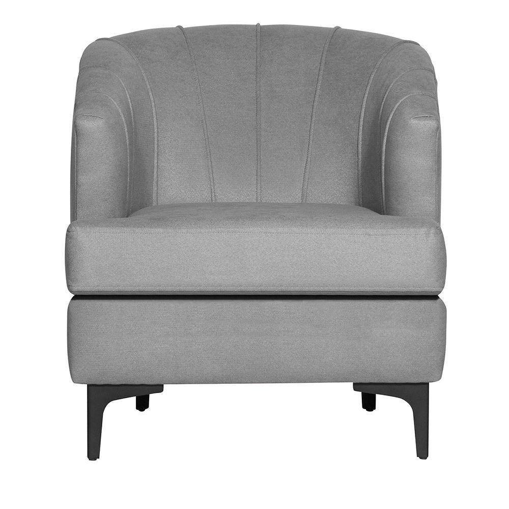 Poltrona Nordic  Tela  gris  65 x 73x73-0