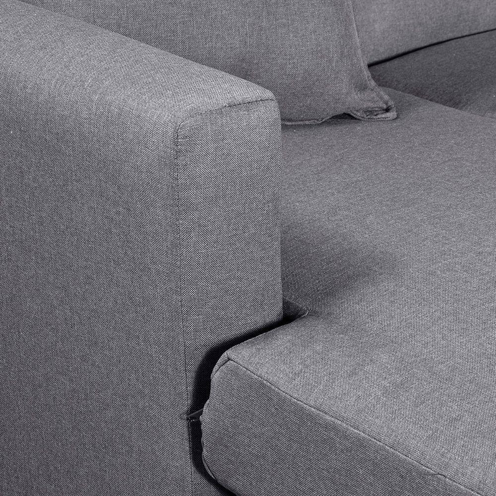 Seccional Intercambiable Gramado tela Gris 170x130x83-4