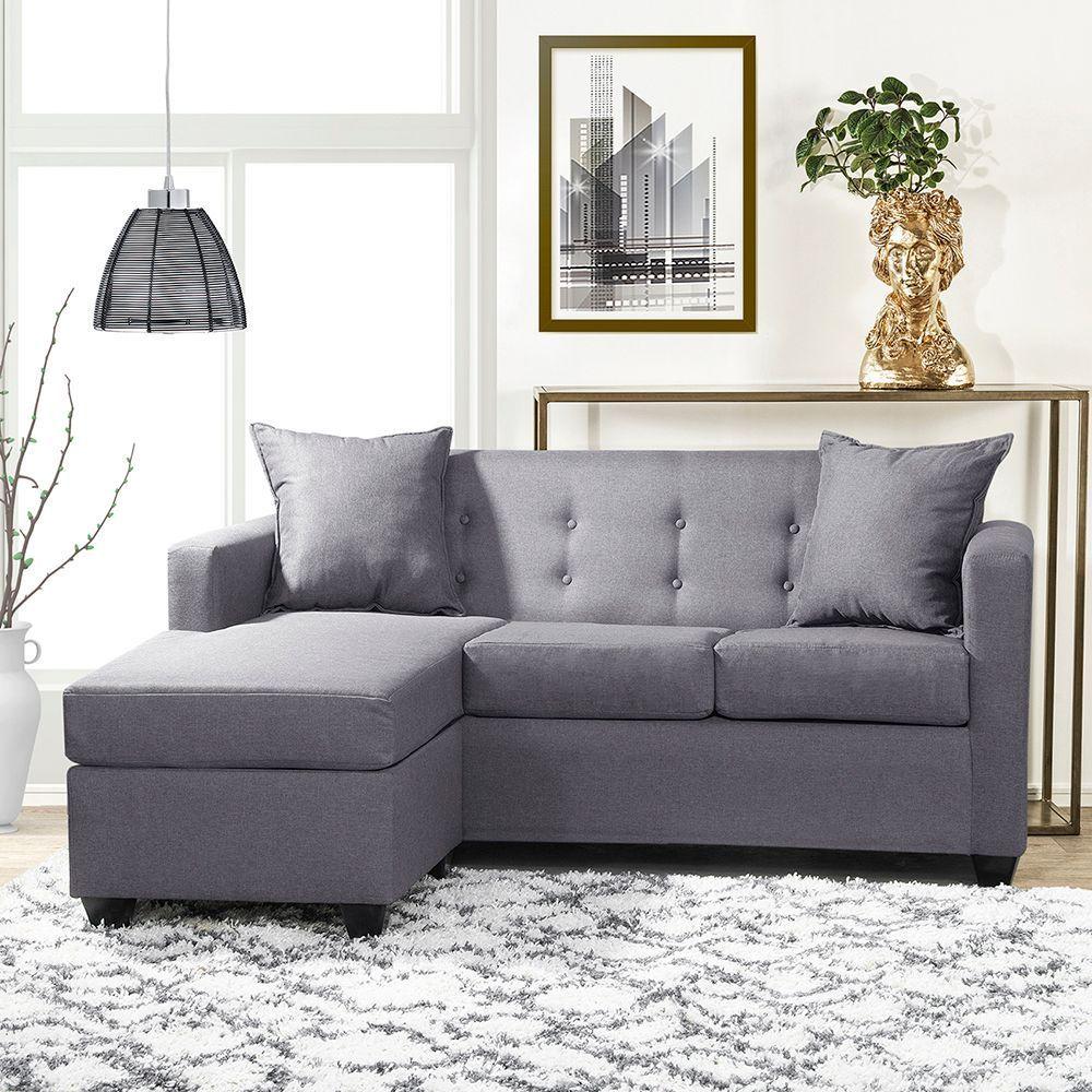 Seccional Intercambiable Gramado tela Gris 170x130x83-3