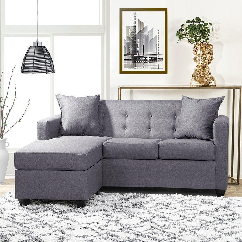 Seccional Intercambiable Gramado tela Gris 170x130x83-3