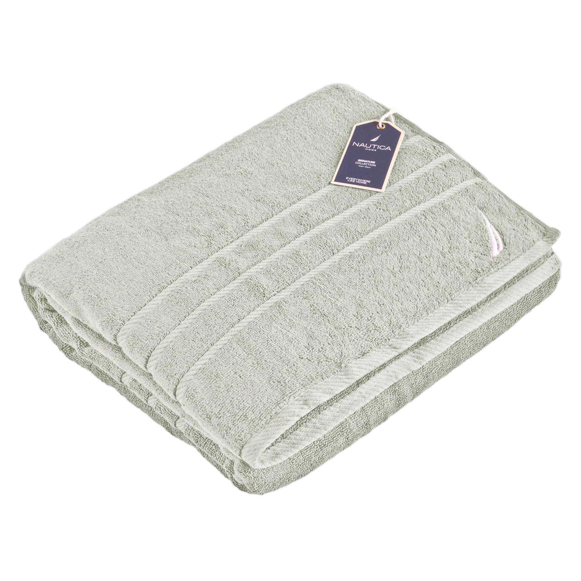 Toalla de Ba o Nautica Home 100 algodon 76X 137 Gris-2