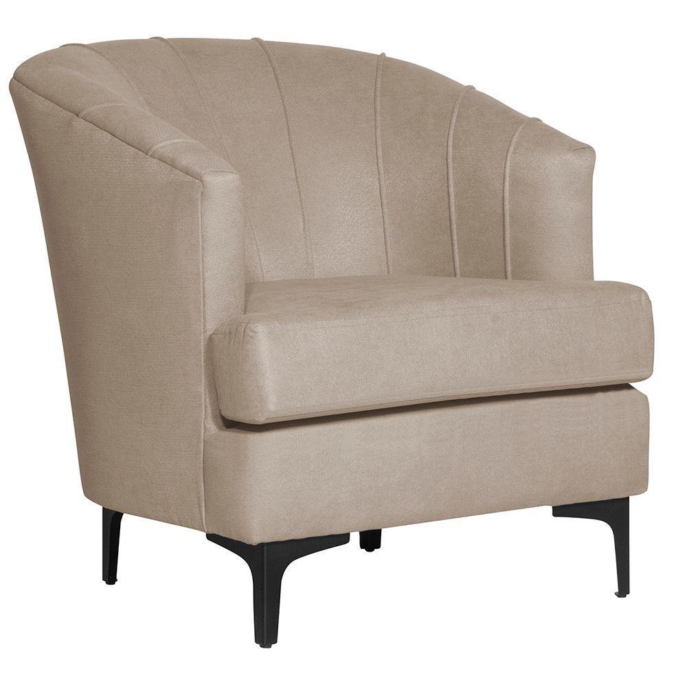 Poltrona Nordic  Tela  beige 65 x 73x73-1