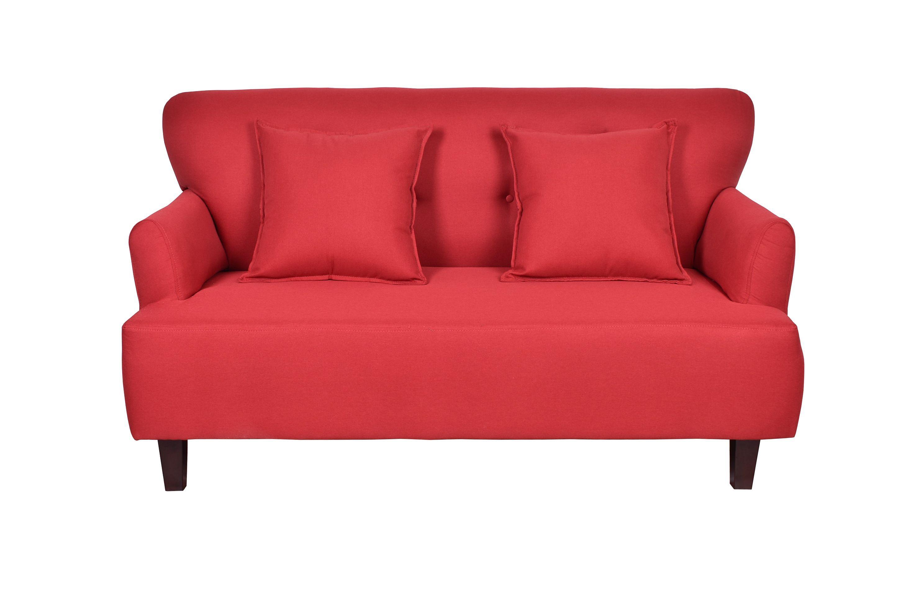 Sofá Masel 2C York 150x80x95 cm  Rojo-0