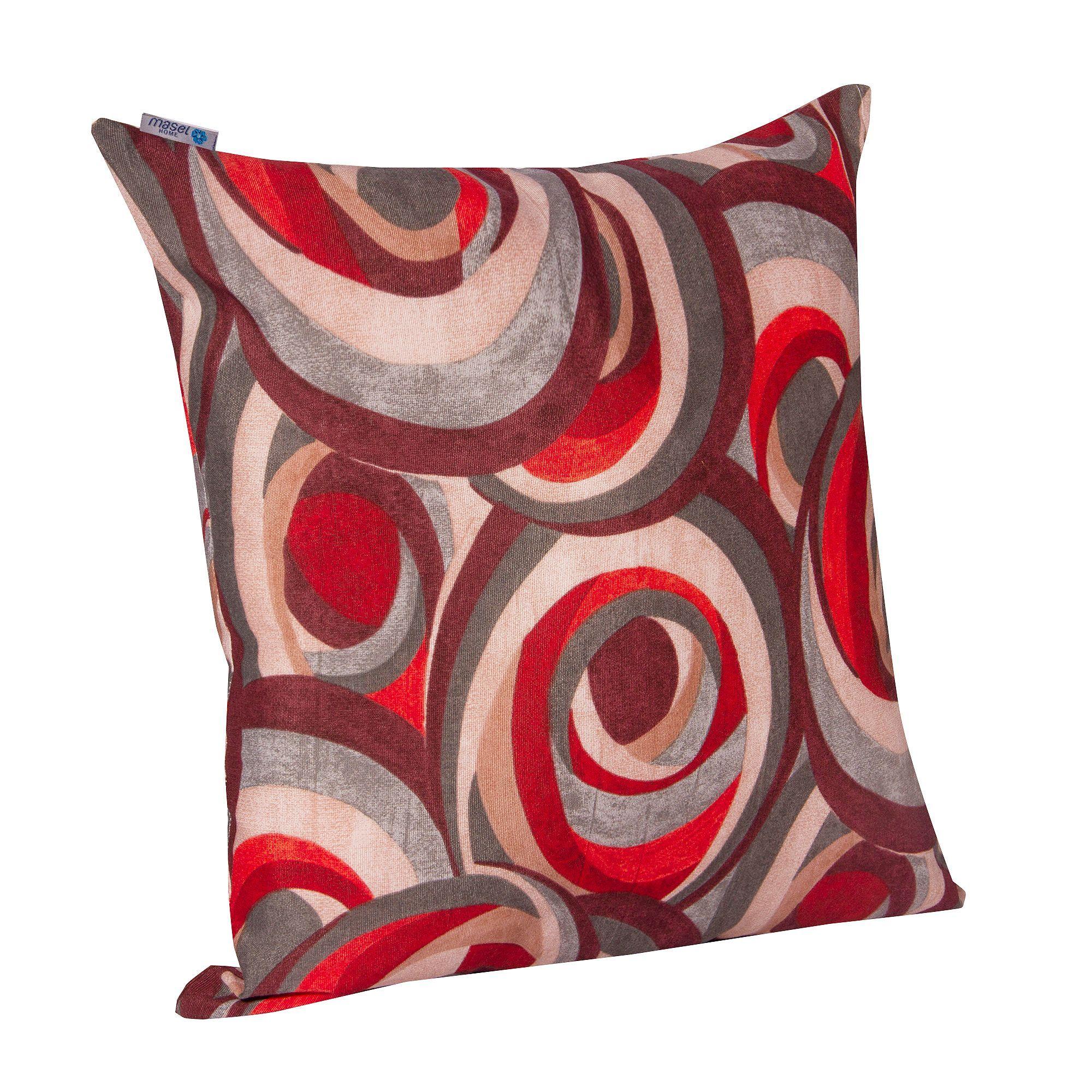 Set 2 Cojines Lona Española  50X50 Sonido  Rojo-2