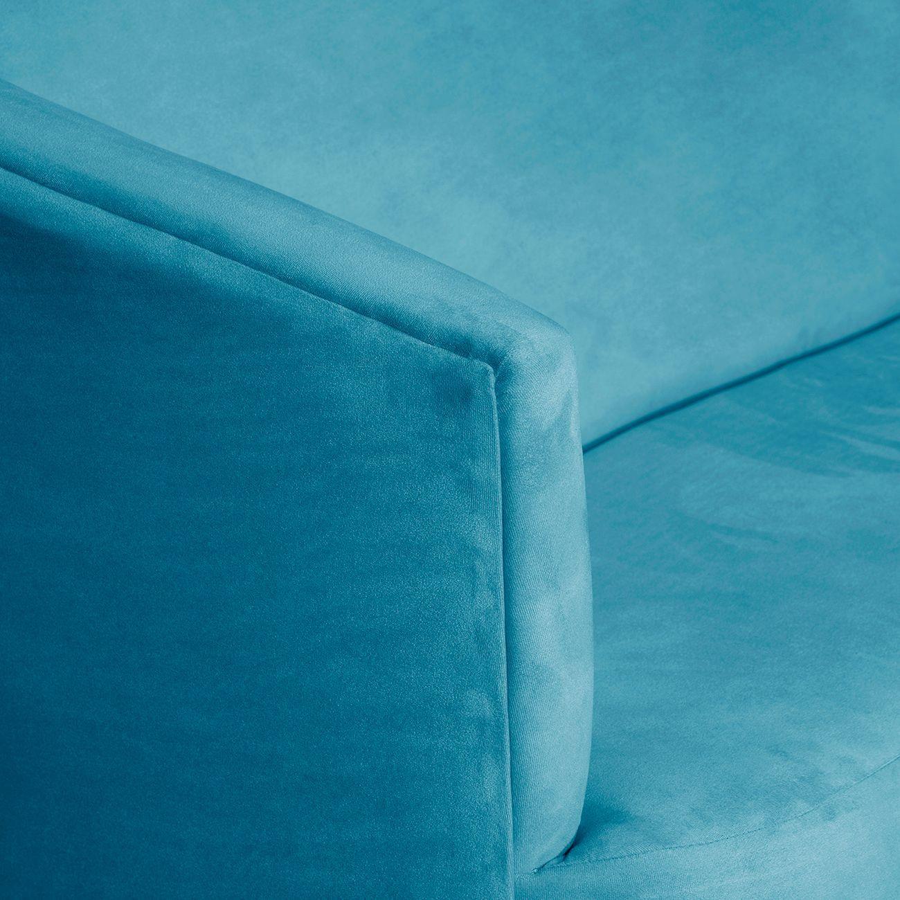 SOFA 2C OSLO FELPA TURQUESA 160X80X70-3