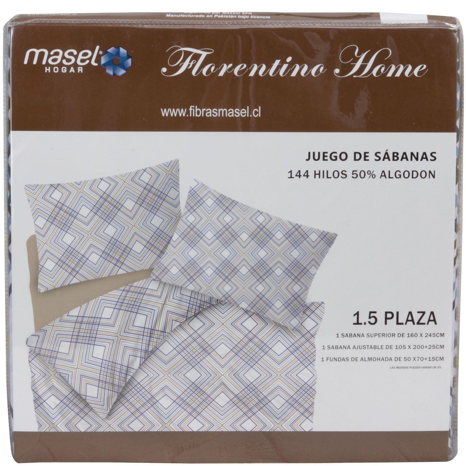 Juego De Sabanas Line 2,5 Taupé-2