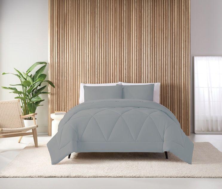 Juego Plumon Comforter 1 5 pl Nautica Home c funda Poliester 95gr GRIS-2