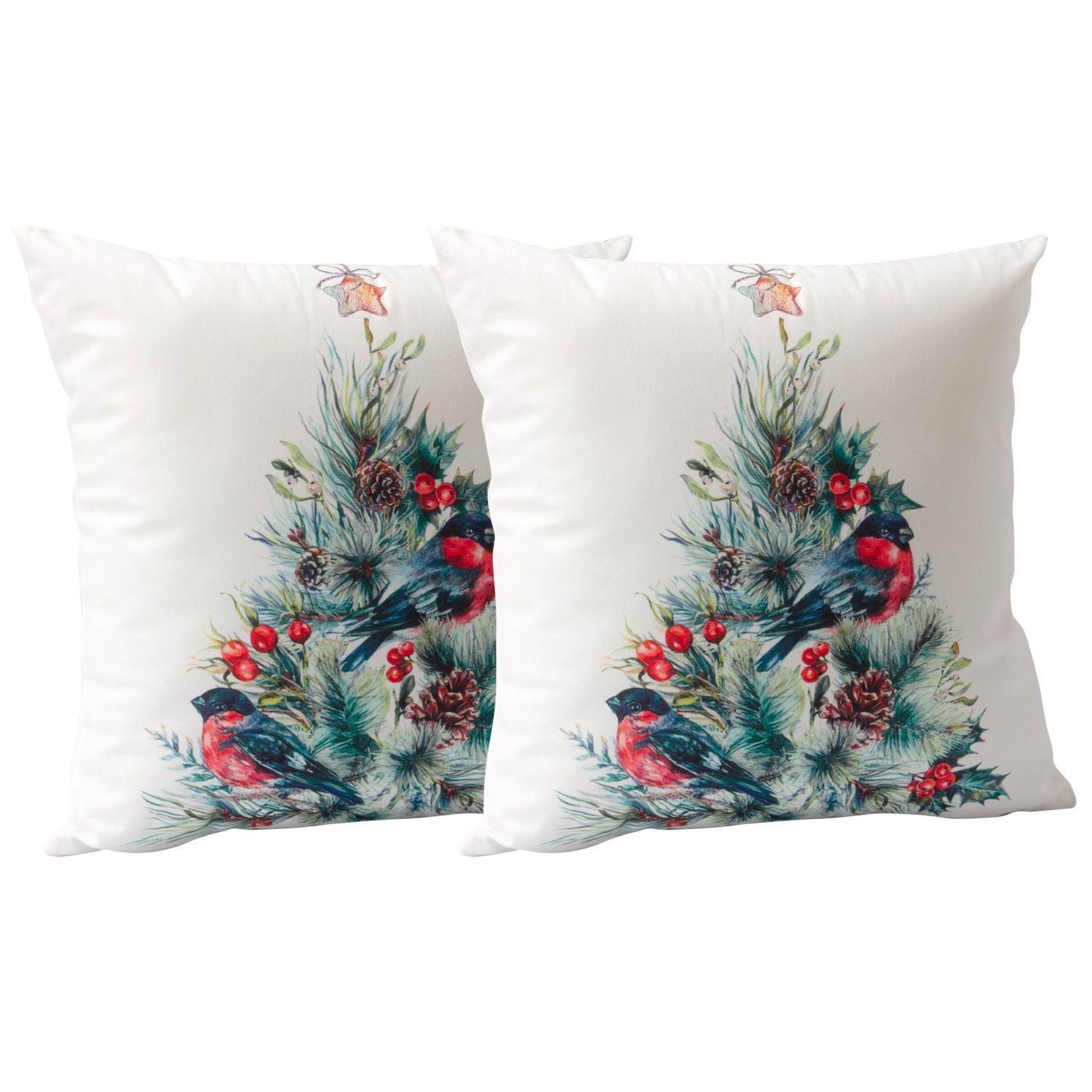 Set 2 Cojines Pino 45 x 45 Blanco-0