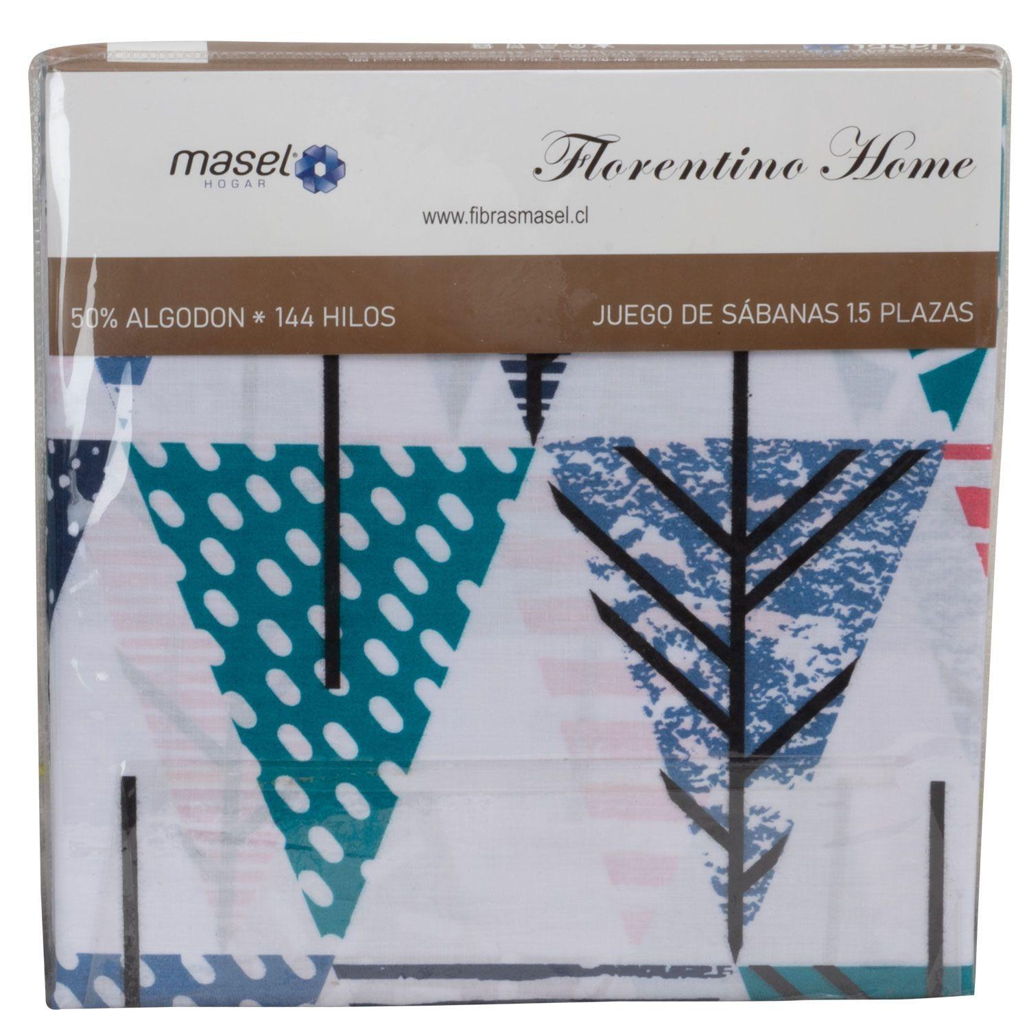 Juegos de Sabanas Pinos 1,5 Turquesa-2