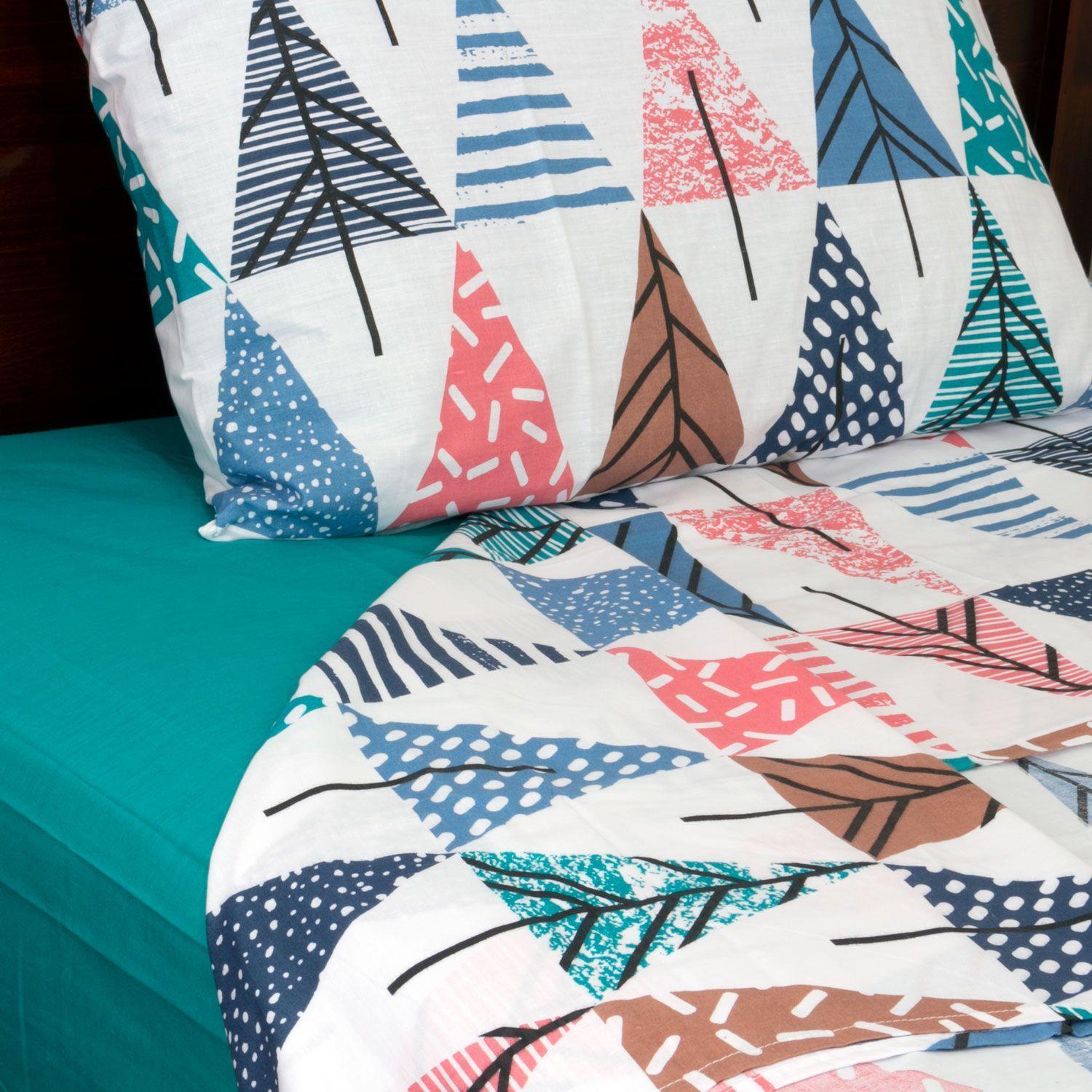 Juegos de Sabanas Pinos 1,5 Turquesa-0