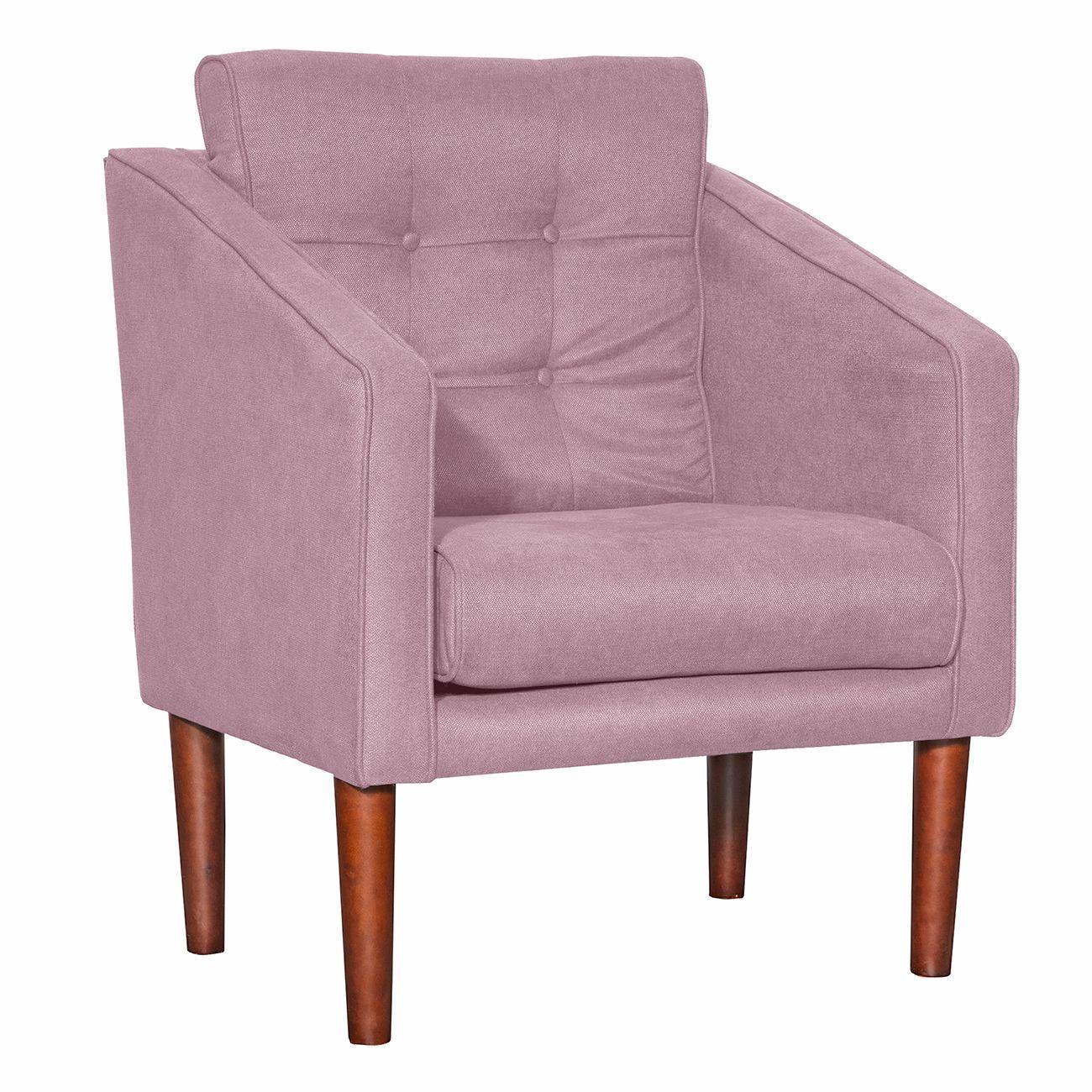 Poltrona 1c Estocolmo Chenille Rosa Palo 68x70 x 80 h-1