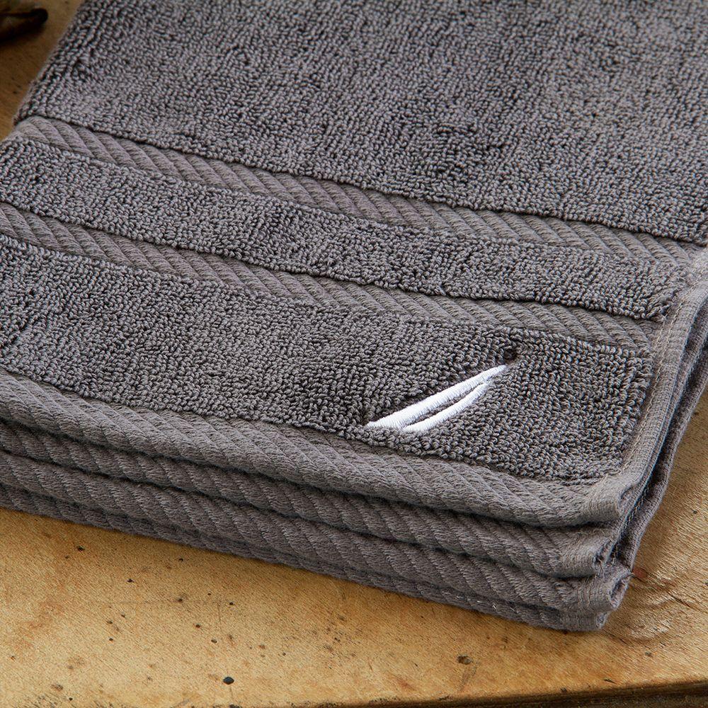 Toalla de mano 60X40 NAUTICA HOME 100 algod n Gris Oscuro-3