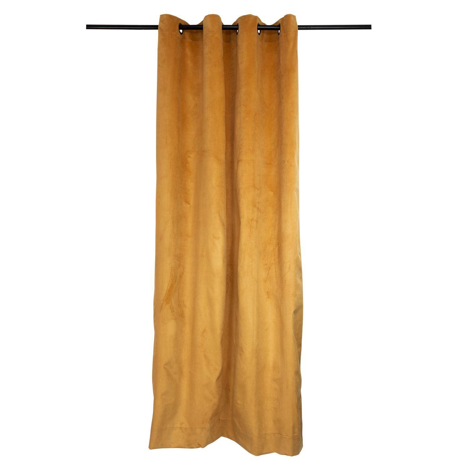 Cortinas New velvet 1.40 X 2.20 Mostaza-2