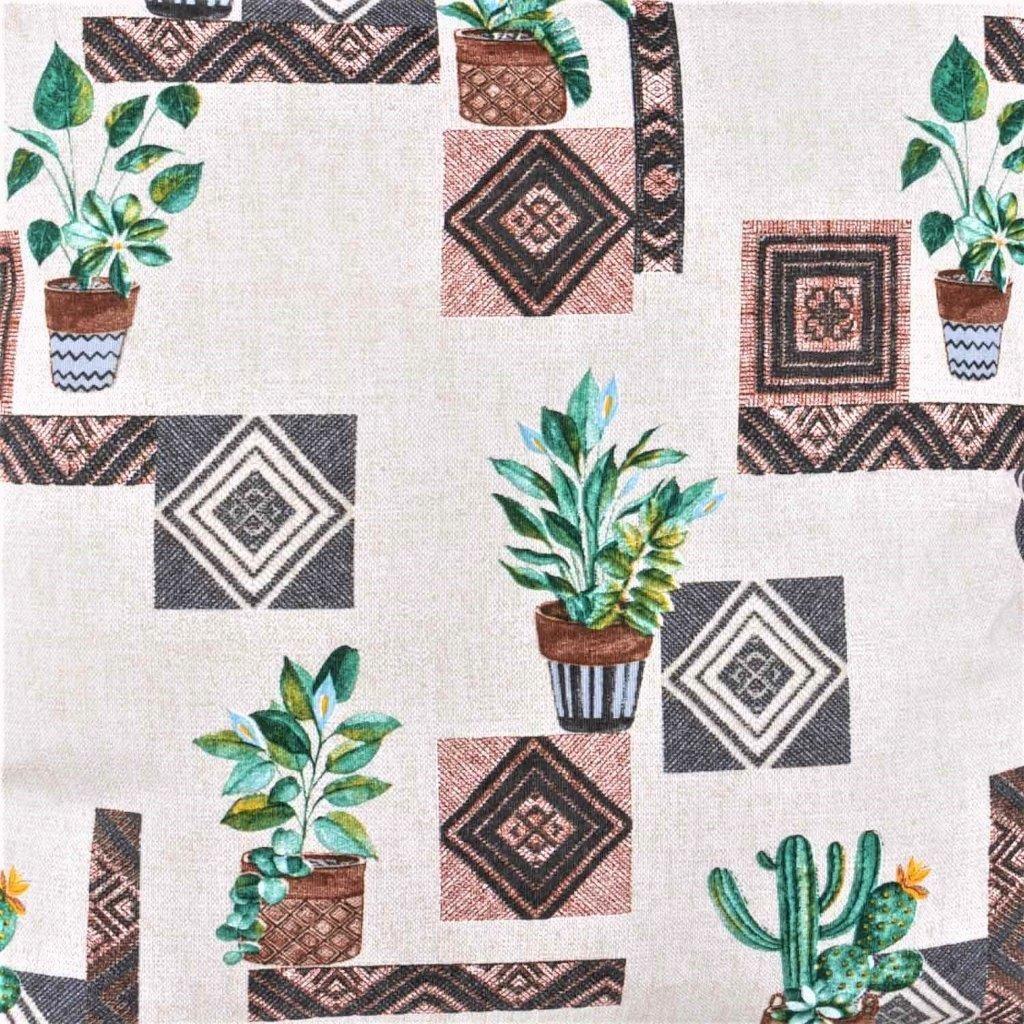 Set 2 cojines Lona Española Chiapas 50x50 BEIGE-2