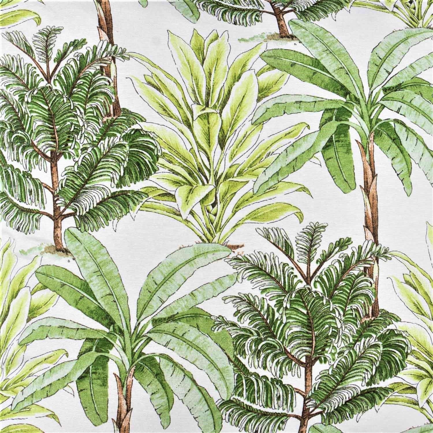 Set 4 cojines Lona Española Palmeras  50x50 Verde-2
