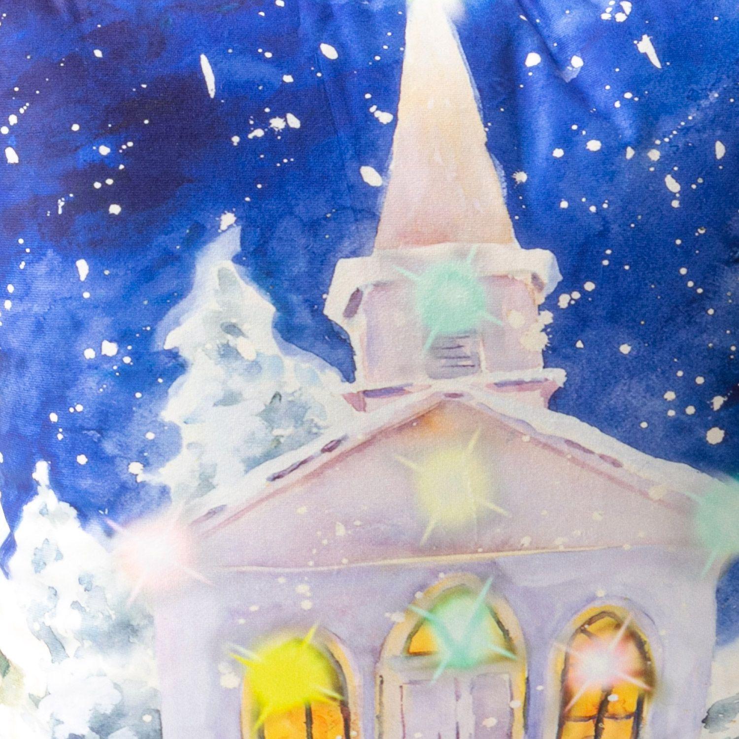 Set 4 Cojines Navidad 45 x 45 Azul-2