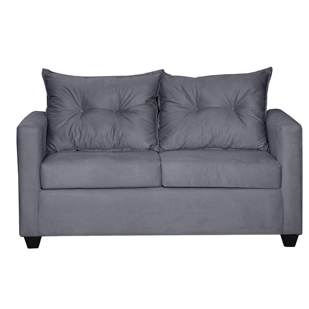 Sof 2c Hamburgo Felpa Gris Oscuro 130x70x83-1