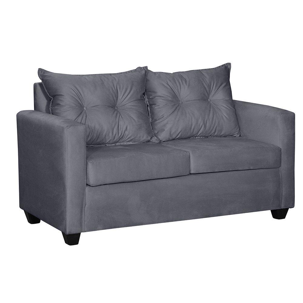 Sof 2c Hamburgo Felpa Gris Oscuro 130x70x83-2