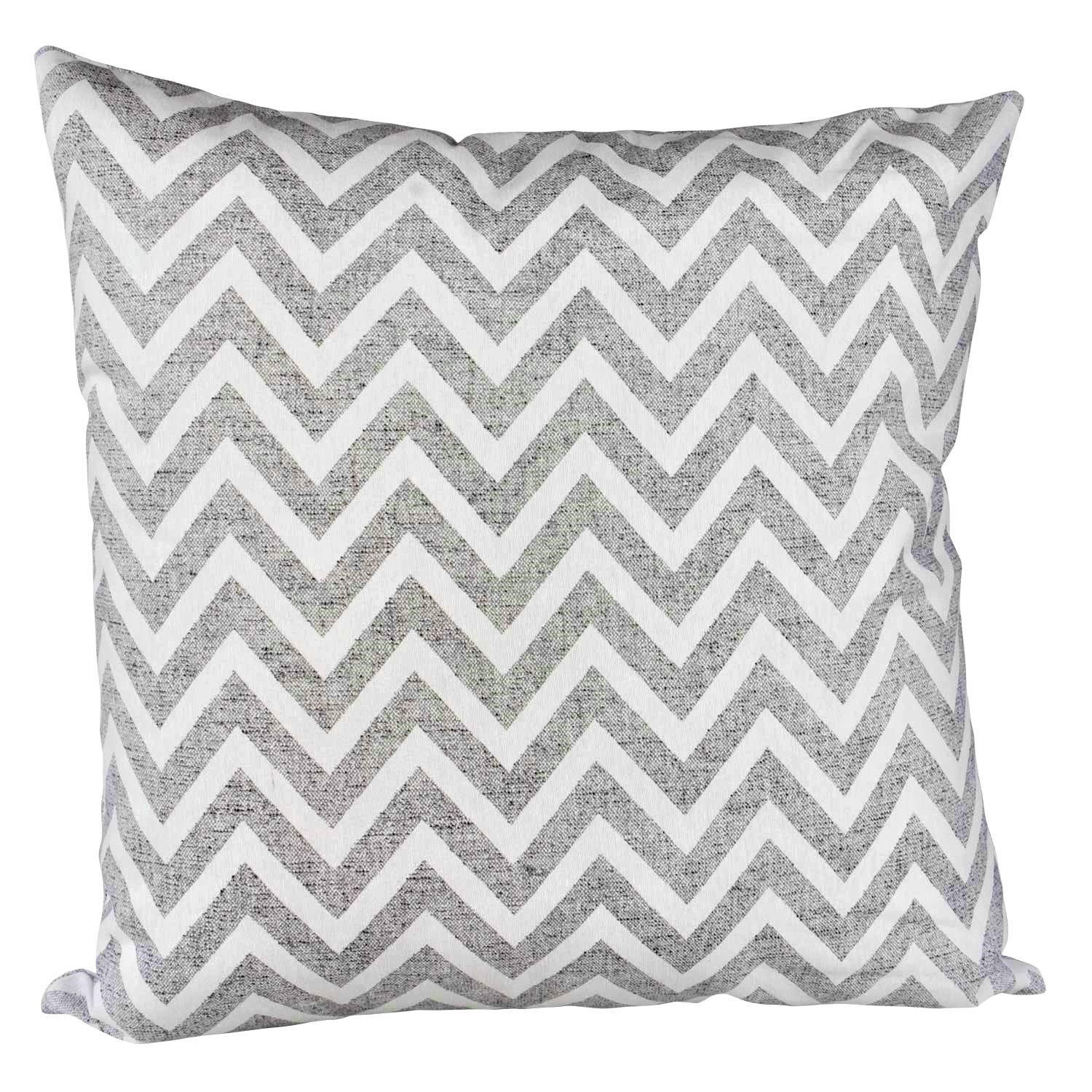 Set 4 cojines Lona Española Encaje 50x50 Gris-1