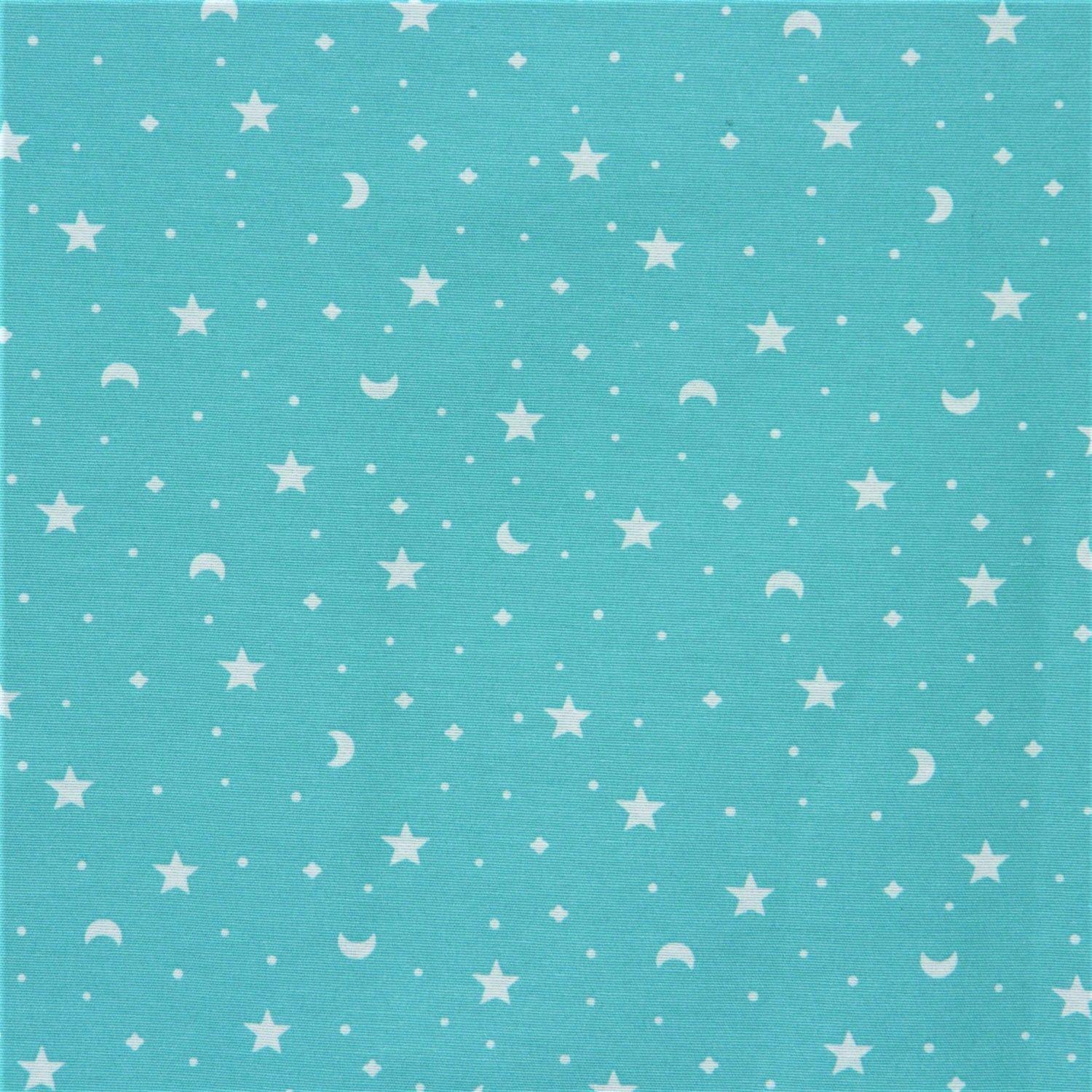 Cortina lona española Estrellita Jade-2