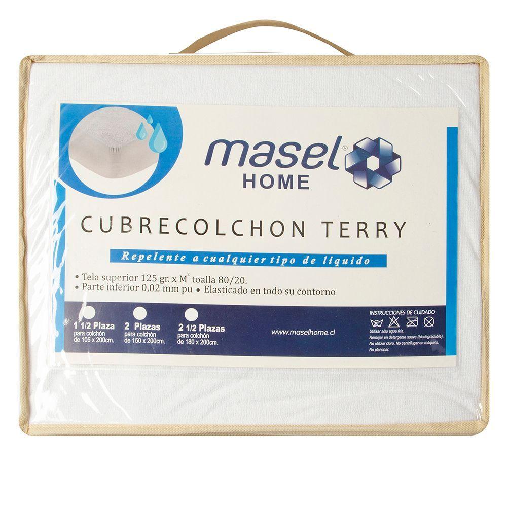 Cubrecolchon Terry 1,5 tela repelente al agua c/ Fuelle-3