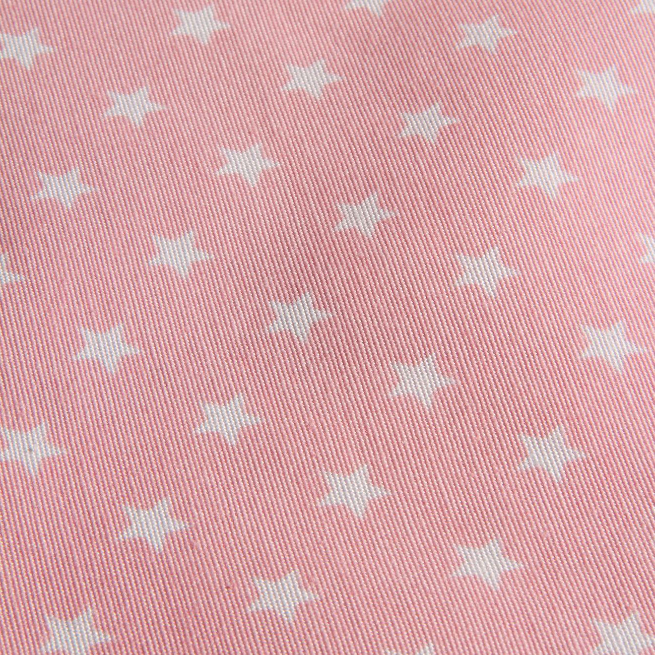 Cortina Lona española  Estrellita mini rosa-3