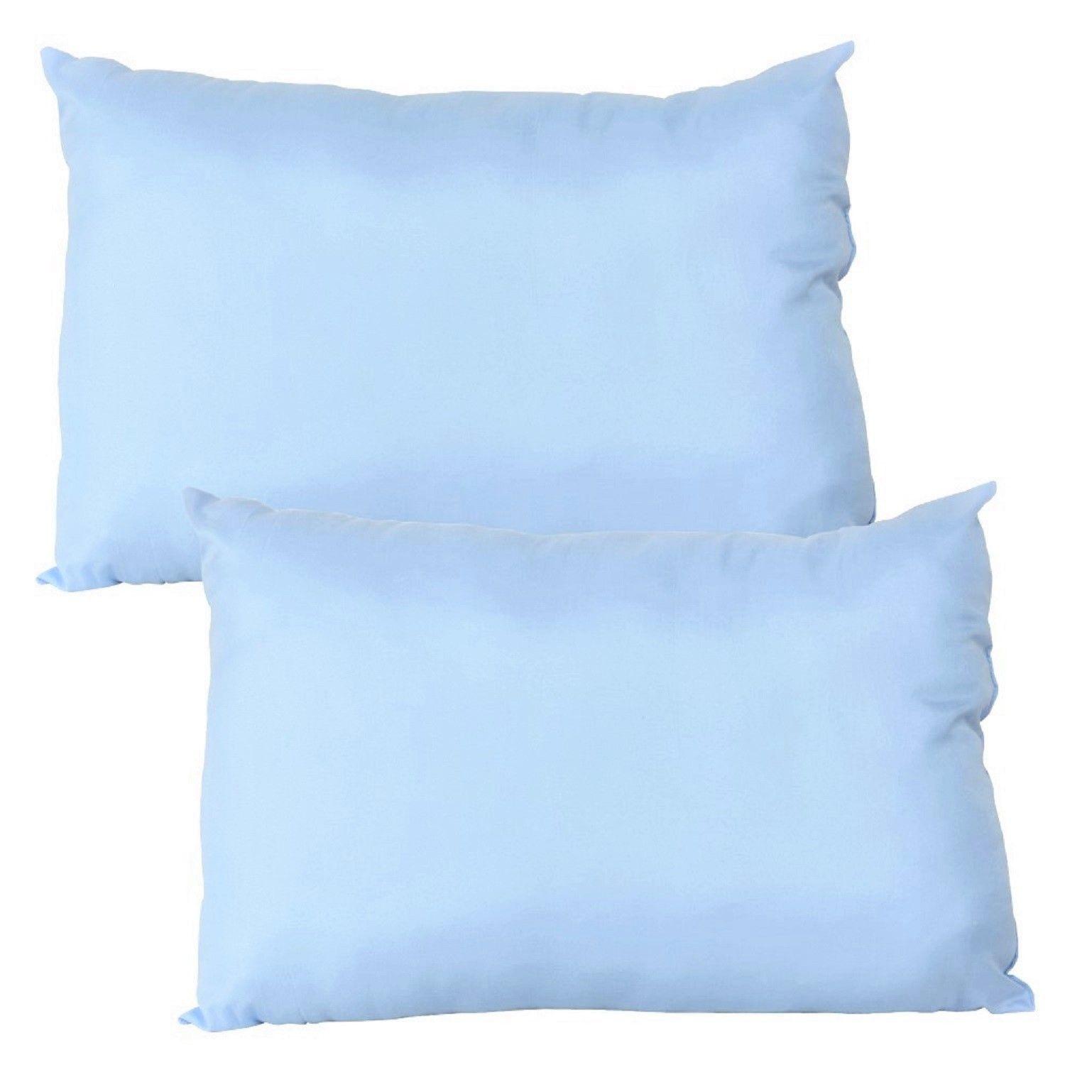 Set 2 almohadas premium Eco colores 50x70 celeste-1