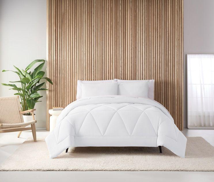 Juego Plumon Comforter 1 5 pl Nautica Home c funda Poliester 95gr Blanco-2