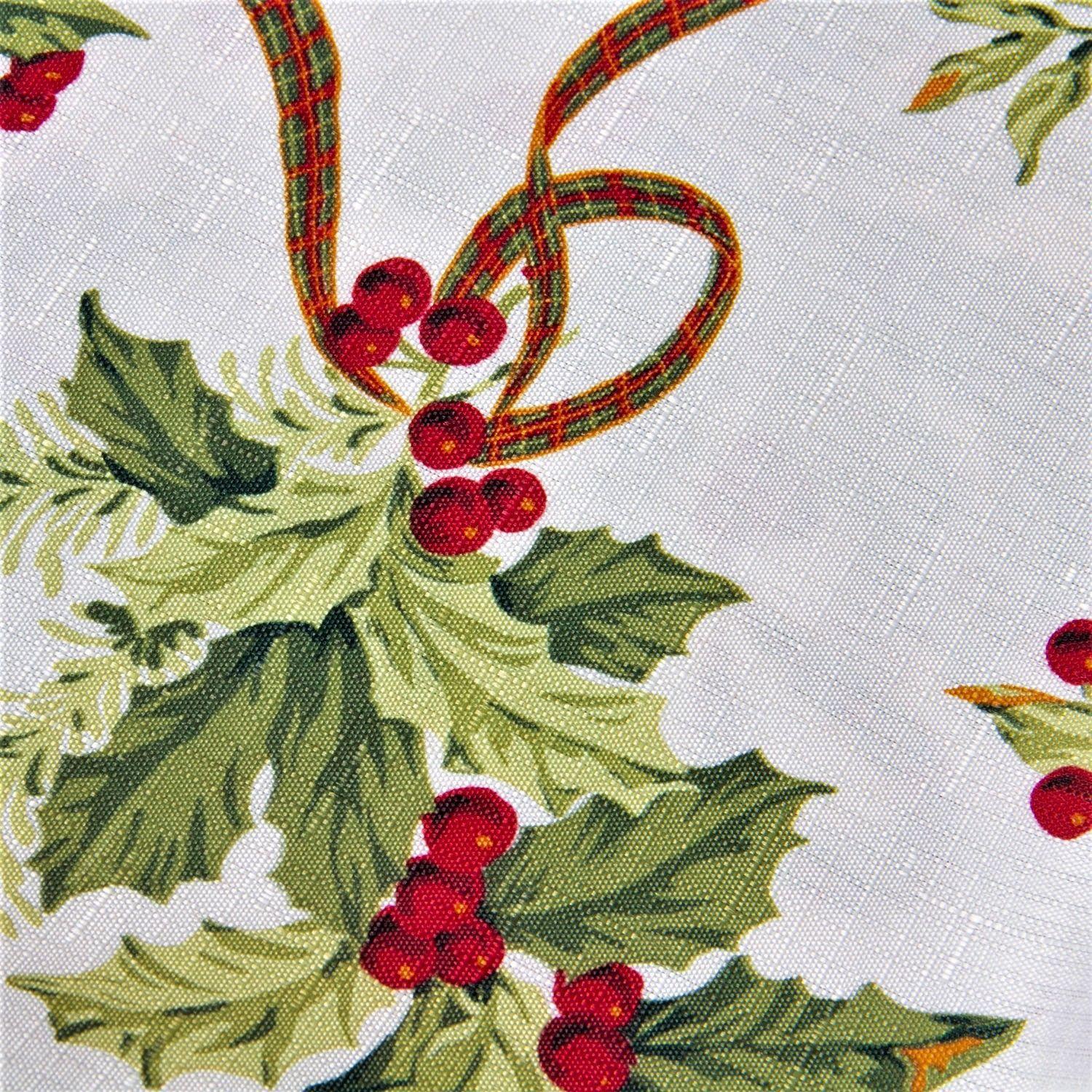 Mantel Linette Navideño Cintas 150x150 Ivory-2