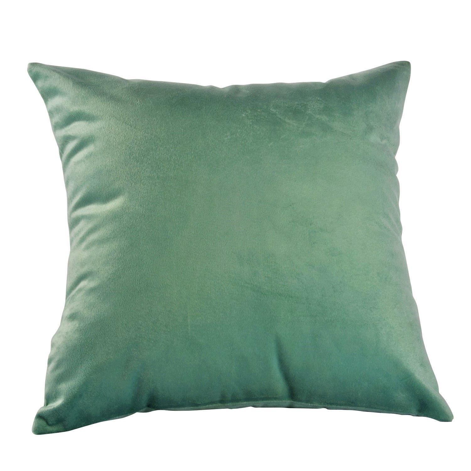 Set 2  Cojines Felpa combinados 40x40  Gris y Verde Agua-2