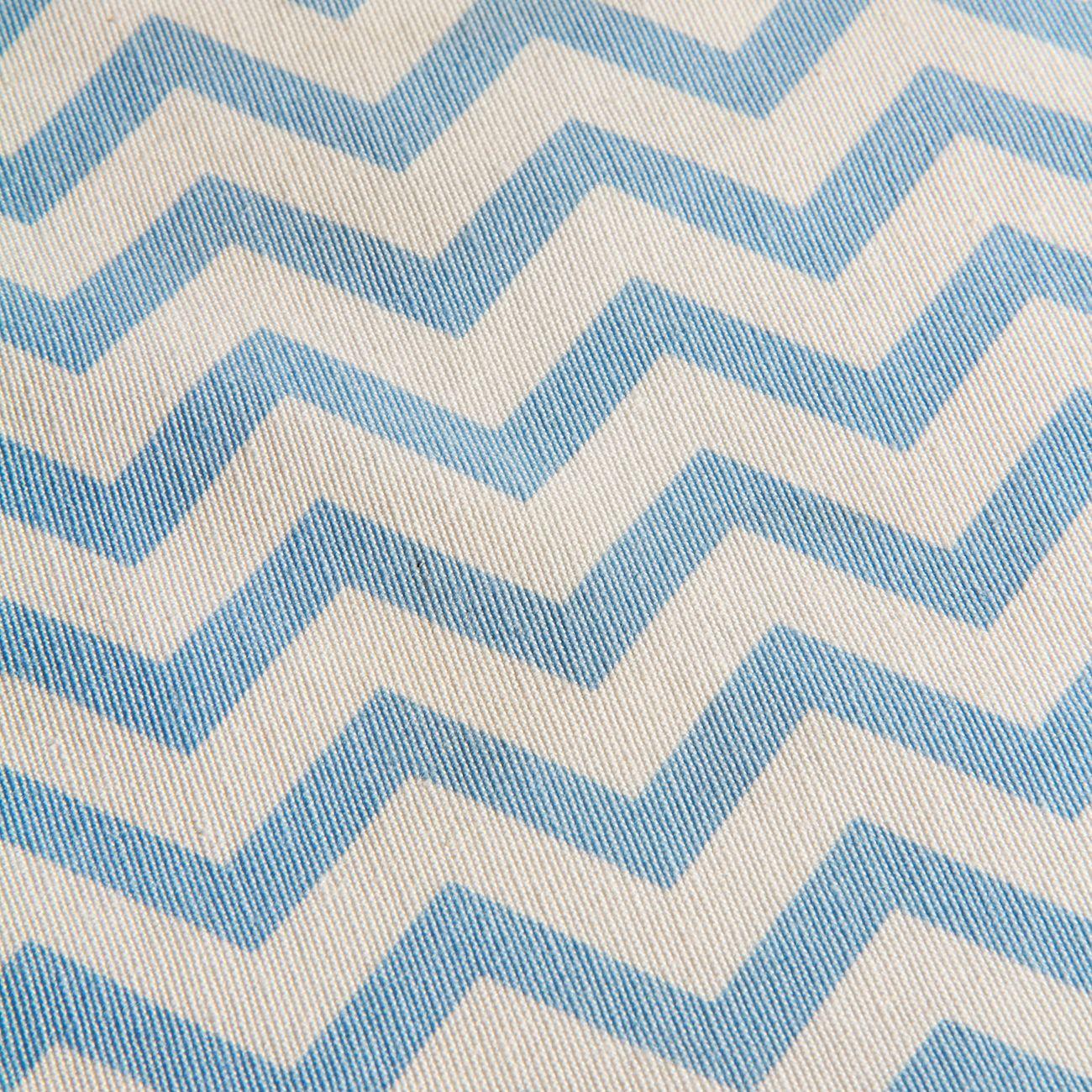 Cortina Lona Española ZigZag  Azul-3