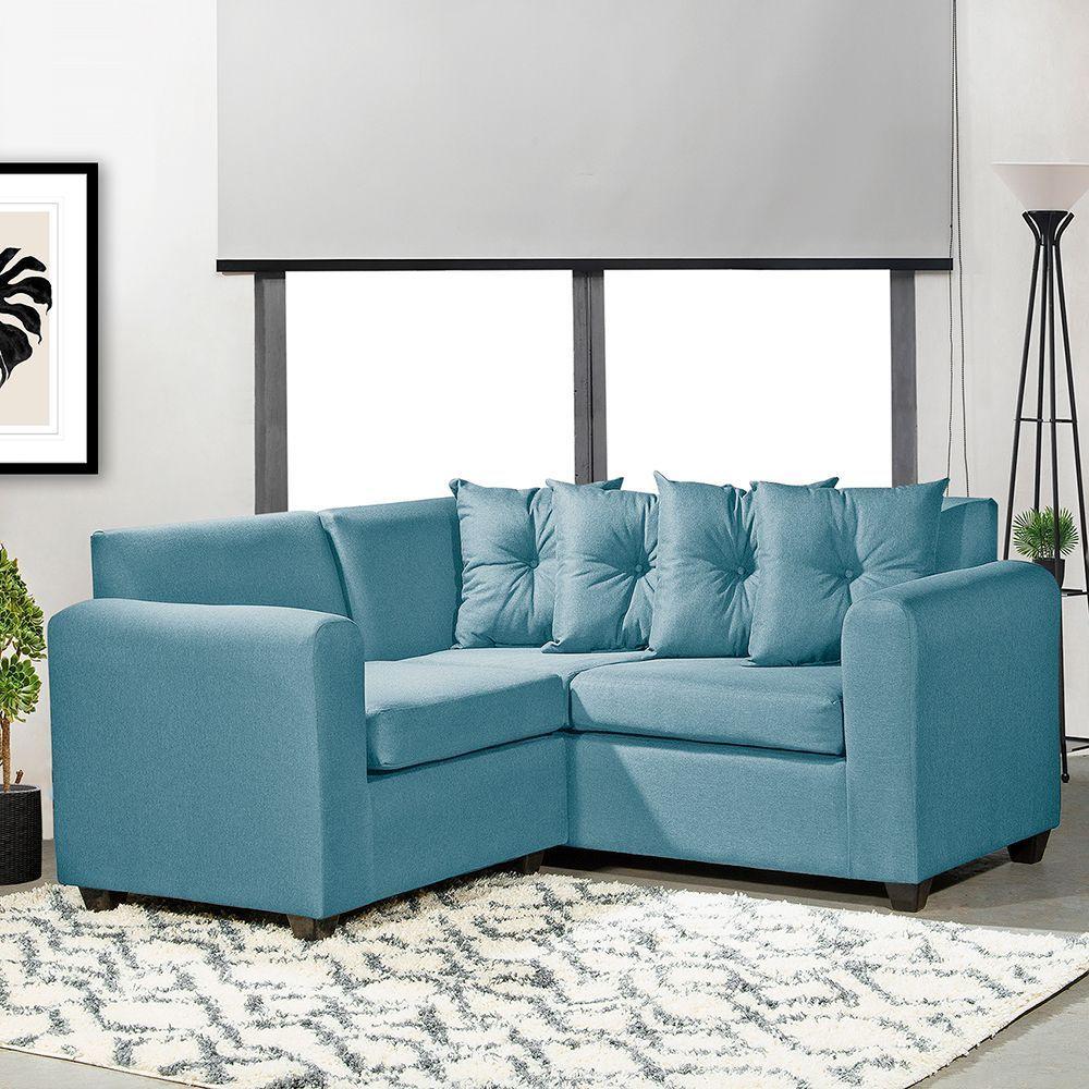 Seccional Esquinero Recife Tela Turquesa 160x160x 78-2