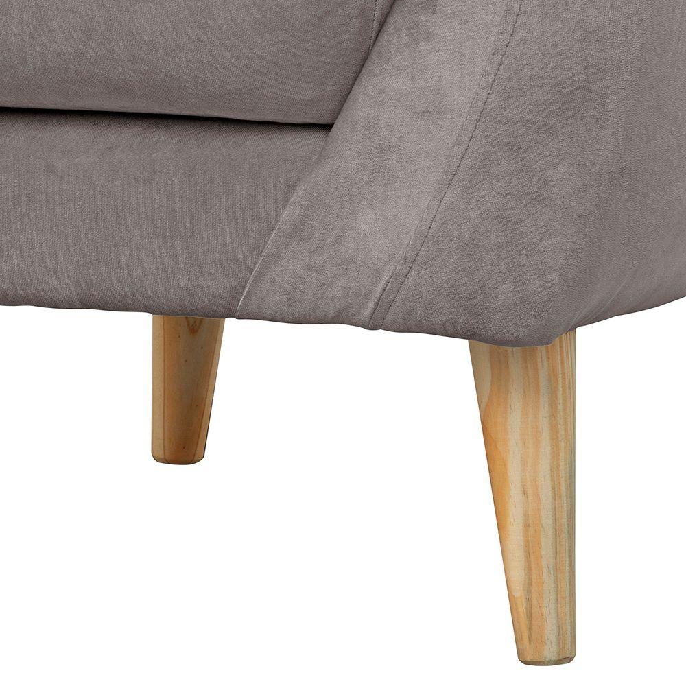 Poltrona 1C Norway Felpa Gris  85x87x90-3