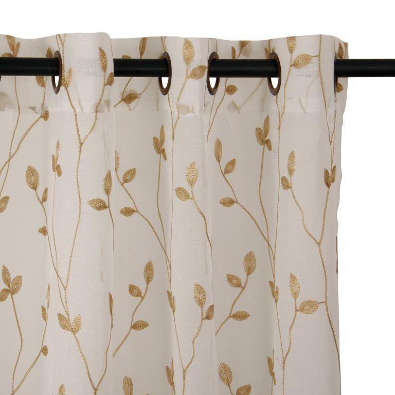 Set Teresita  Velo Bordado 1.40 X 2.25  Beige-0