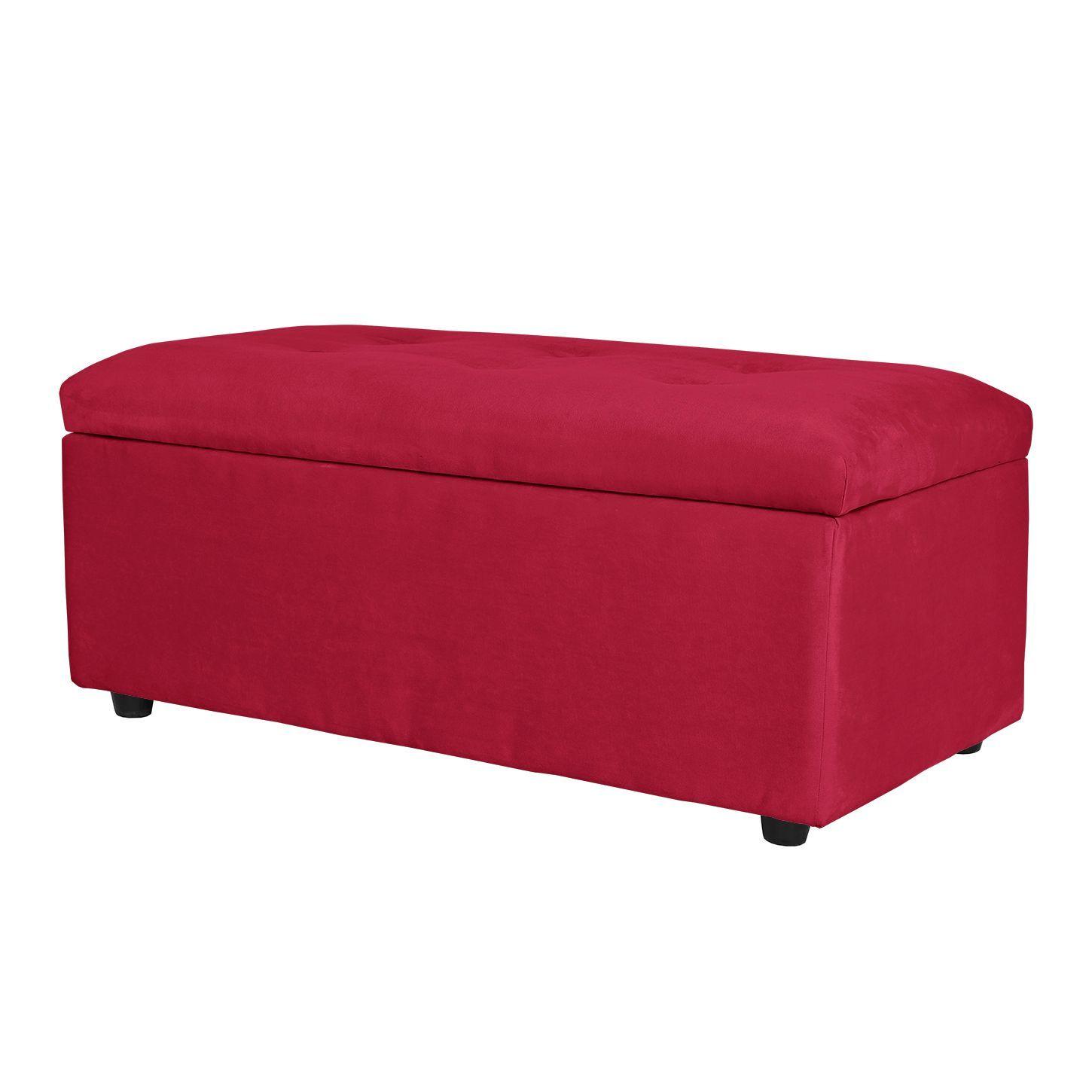 Banqueta Baul Felpa 100 X 50 X 45 burdeo-2