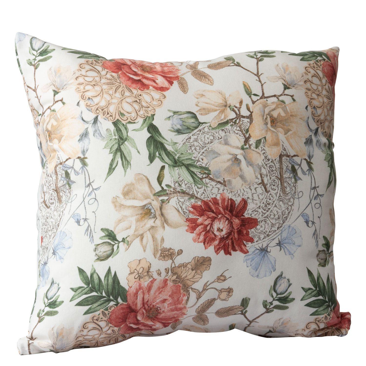 Set 4 Cojines Lona Española Eloise 50X50 cm Rojo-1