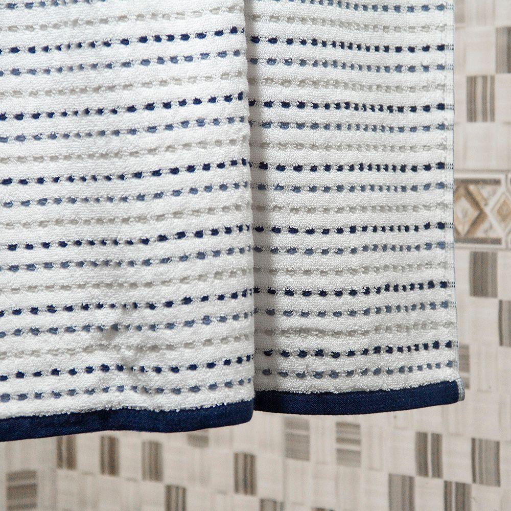 Toalla Baño  Stripe- Nautica Home -76 x137 Blanco -Azul-3