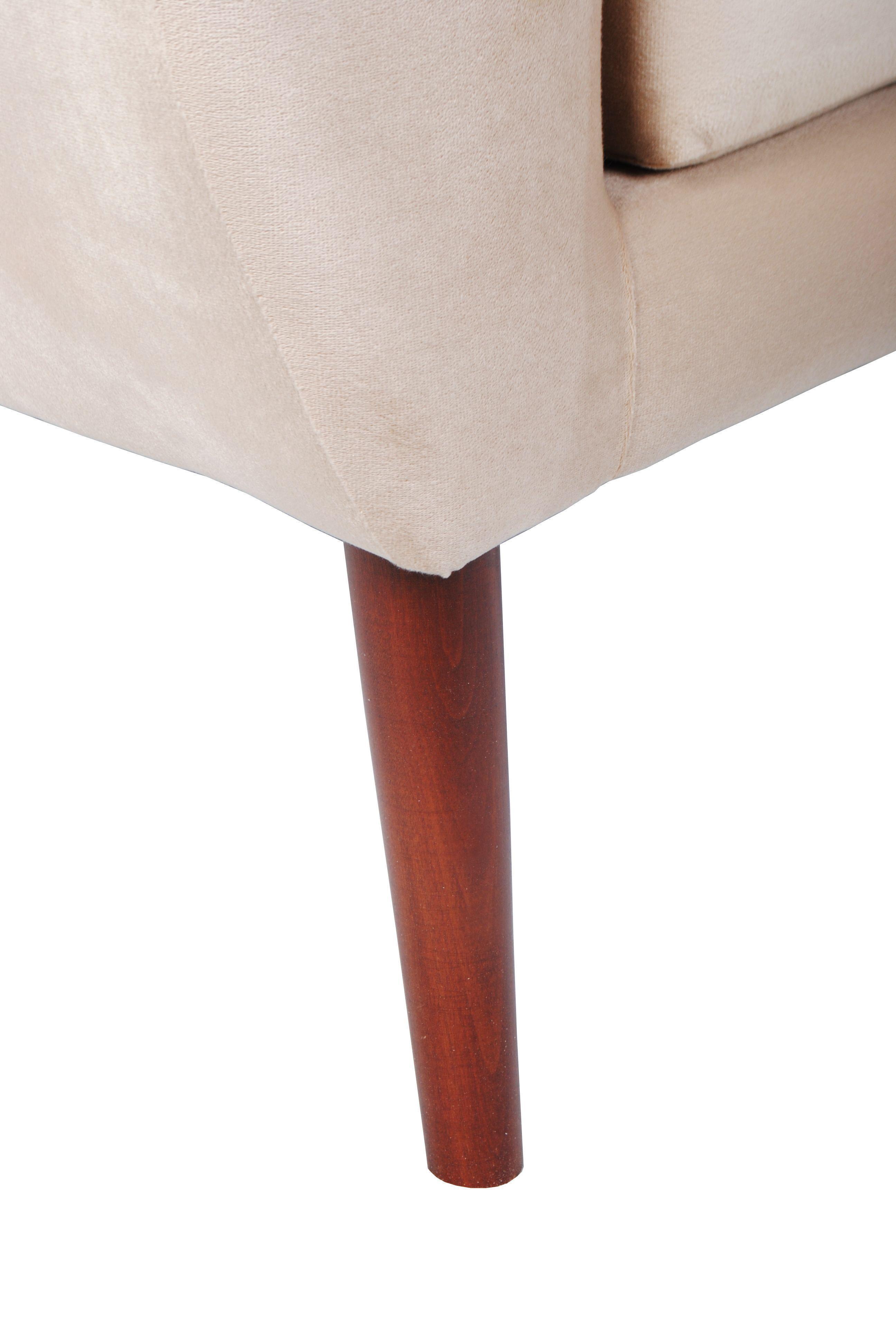 Sofá Masel 2C Curvo 130x70x78 cm cm Beige-18