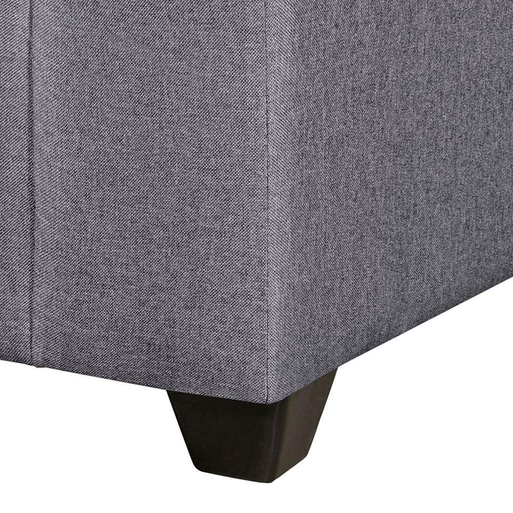 Seccional Esquinero Recife tela Gris 160x160x78-5