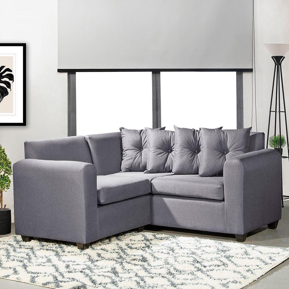 Seccional Esquinero Recife tela Gris 160x160x78-2
