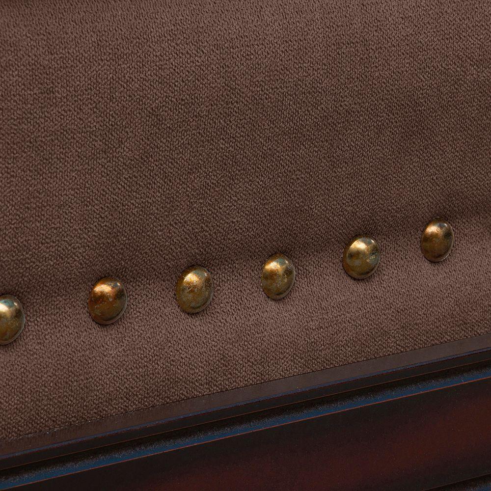 Sofa 3c Estambul tachas Tela Chocolat220 X 90 X 95-2