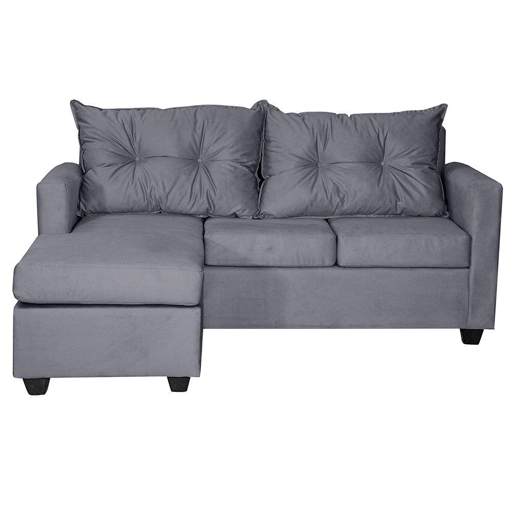 Seccional Intercambiable Hamburgo Felpa Gris oscuro 170x 130x83-1